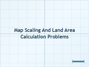 Calculating Real Land Area From Maps